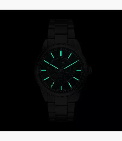 Pearson 42mm Multifunction Gunmetal Stainless Steel Watch