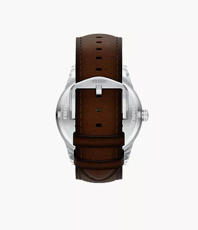 Pearson 42mm Multifunction Brown Leather Watch