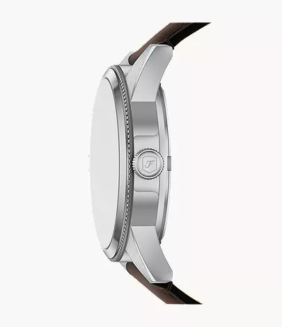 Pearson 42mm Multifunction Brown Leather Watch