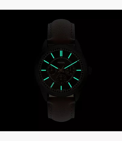 Pearson 42mm Multifunction Brown Leather Watch