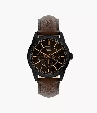 Pearson 42mm Multifunction Brown Leather Watch I3