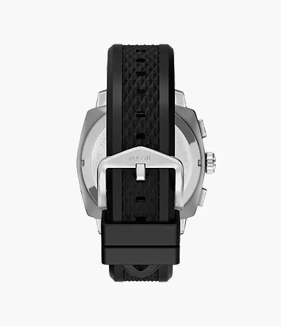 Machine 44mm Chronograph Black Silicone Watch and Bracelet Set