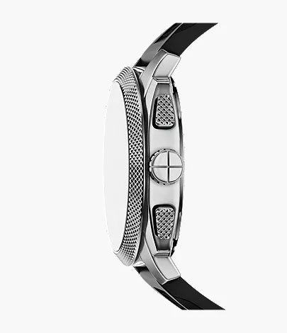 Machine 44mm Chronograph Black Silicone Watch and Bracelet Set