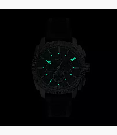 Machine 44mm Chronograph Black Silicone Watch and Bracelet Set