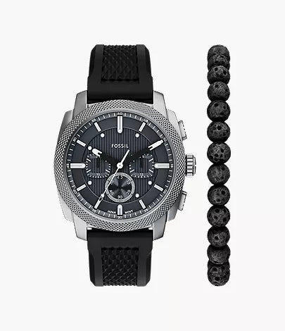 Machine 44mm Chronograph Black Silicone Watch K6