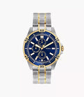 Garrett 44mm Multifunction Two-Tone Stainless Steel Watch