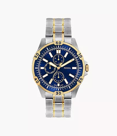 Garrett 44mm Multifunction Two-Tone Stainless Steel Watch