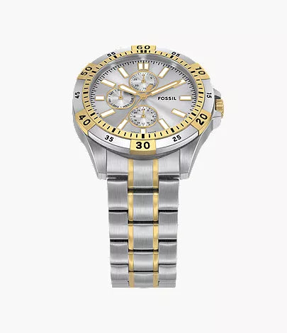 Garrett 44mm Multifunction Two-Tone Stainless Steel Watch