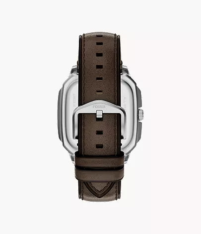 Crosby 42mm Three-Hand Brown Leather Watch