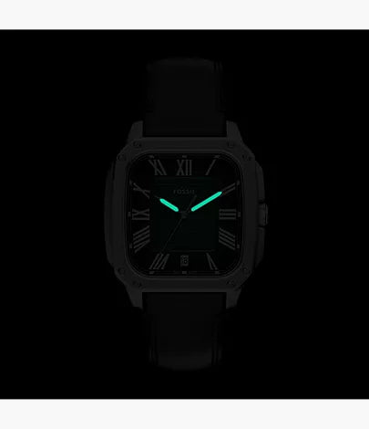 Crosby 42mm Three-Hand Brown Leather Watch