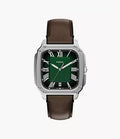 Crosby 42mm Three-Hand Brown Leather Watch