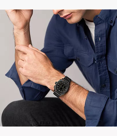 Machine Big Tic 41mm Black Stainless Steel Watch