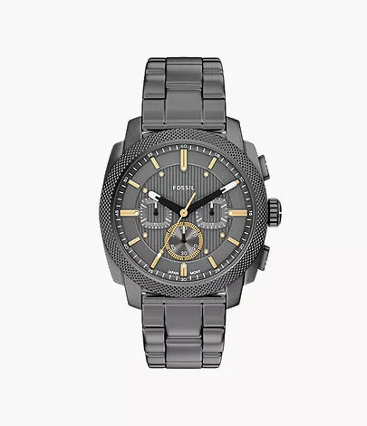Machine 44mm Chronograph Smoke Stainless Steel Watch