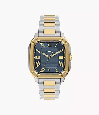 Crosby 42mm Three-Hand Date Stainless Steel Watch S6