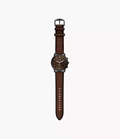Neutra 44mm Chronograph Brown Leather Watch