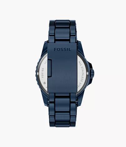 Fossil Blue Dive 42mm Three-Hand Navy Stainless Steel Watch