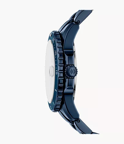 Fossil Blue Dive 42mm Three-Hand Navy Stainless Steel Watch