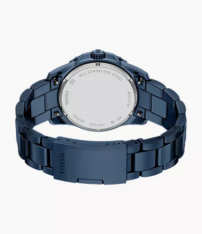 Fossil Blue Dive 42mm Three-Hand Navy Stainless Steel Watch