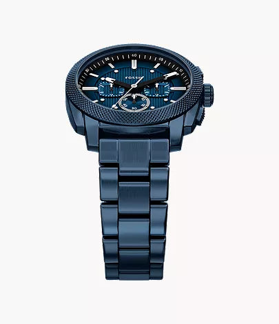 Machine 44mm Chronograph Navy Stainless Steel Watch