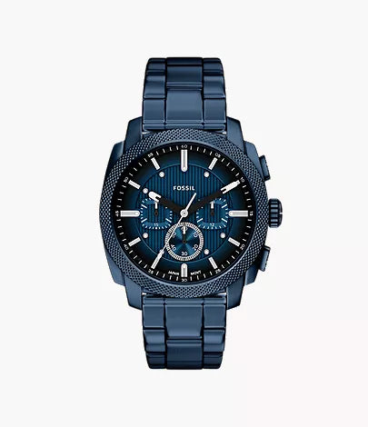 Machine 44mm Chronograph Navy Stainless Steel Watch