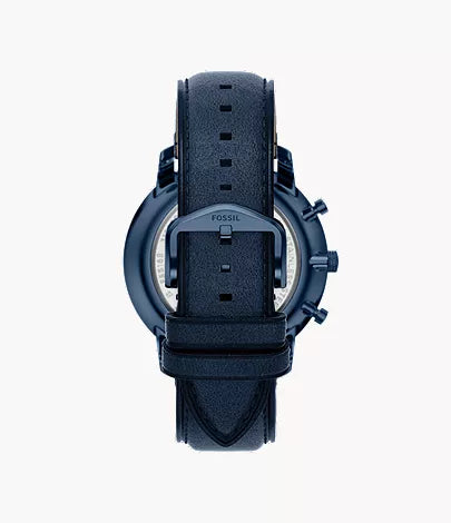 Neutra 44mm Chronograph Navy Leather Watch