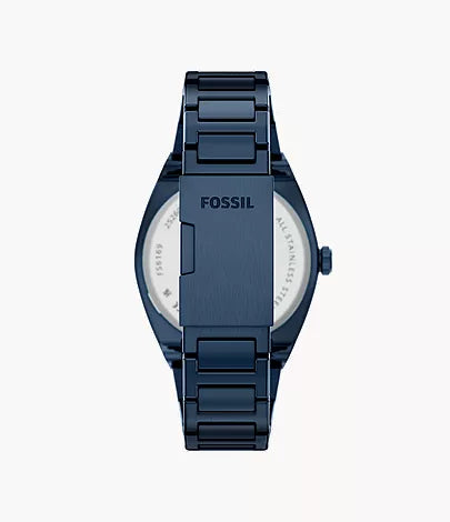Everett 42mm Three-Hand Navy Stainless Steel Watch