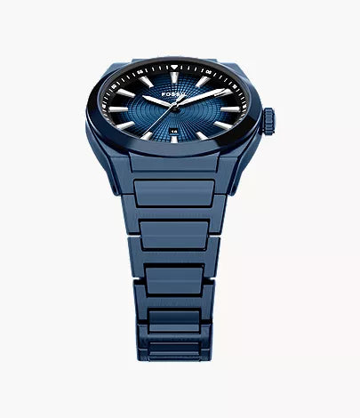 Everett 42mm Three-Hand Navy Stainless Steel Watch