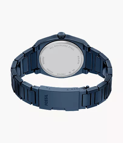 Everett 42mm Three-Hand Navy Stainless Steel Watch