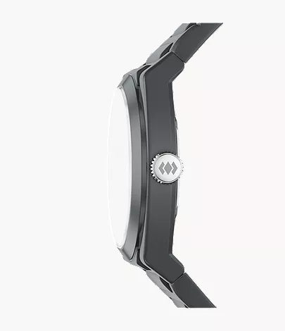 Everett 42mm Three-Hand Gray Silicone Watch