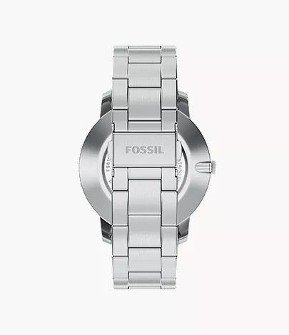 Minimalist 44mm Three-Hand Stainless Steel Watch