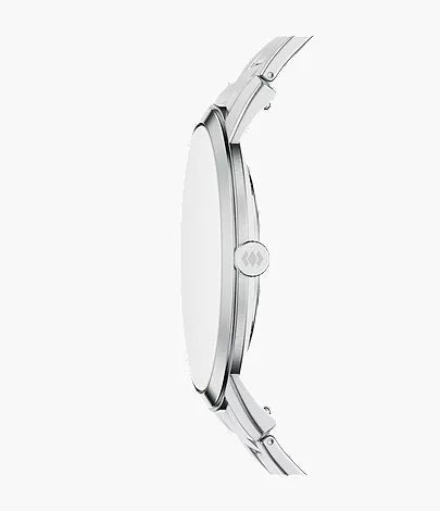 Minimalist 44mm Three-Hand Stainless Steel Watch