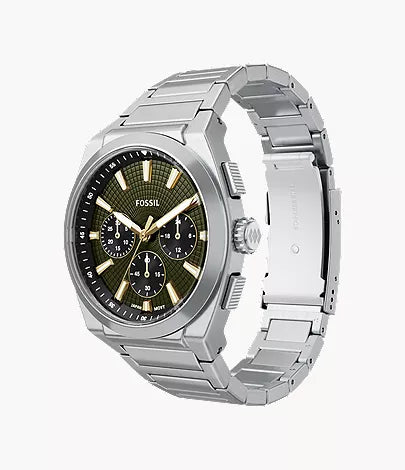 Everett 44mm Chronograph Stainless Steel Watch