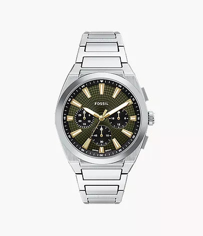 Everett 44mm Chronograph Stainless Steel Watch X8