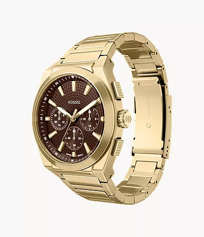 Everett 44mm Chronograph Gold-Tone Stainless Steel Watch