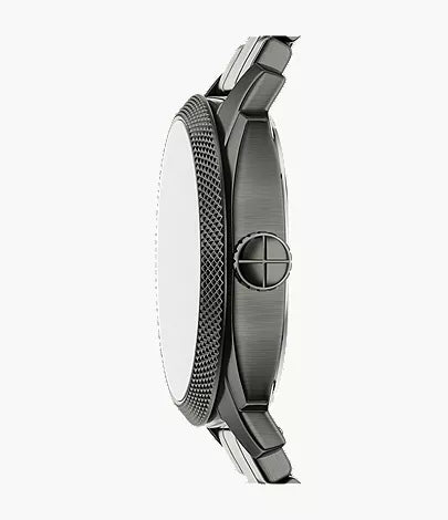 Machine 41mm Three-Hand Date Smoke Stainless Steel Watch