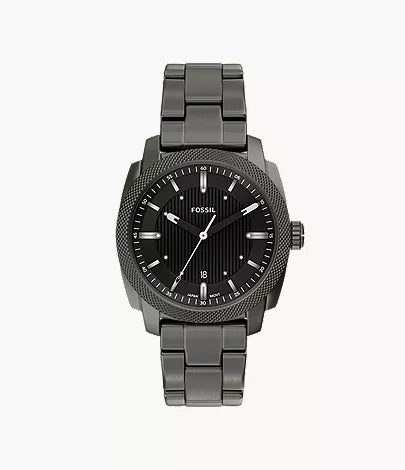 Machine 41mm Three-Hand Date Smoke Stainless Steel Watch