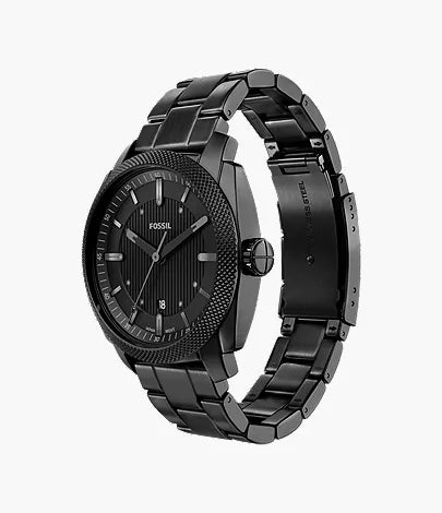 Machine 41mm Three-Hand Date Black Stainless Steel Watch