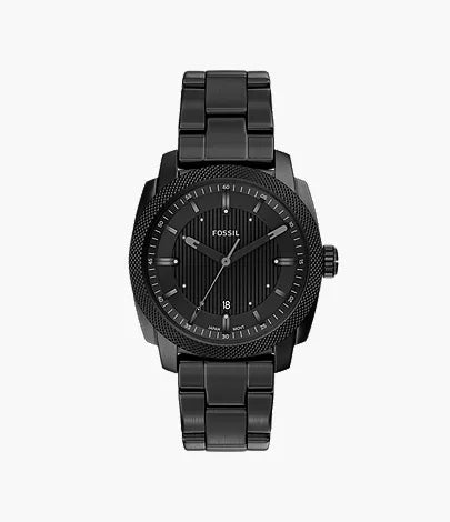 Machine 41mm Three-Hand Date Smoke Stainless Steel Watch K7