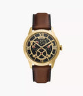 Townsman Big Tic 42mm Brown Leather Watch
