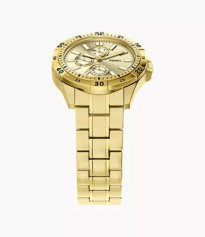 Garrett 44mm Multifunction Gold-Tone Stainless Steel Watch