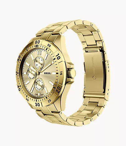 Garrett 44mm Multifunction Gold-Tone Stainless Steel Watch
