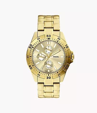 Garrett 44mm Multifunction Gold-Tone Stainless Steel Watch