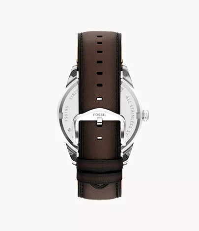 Pearson 42mm Multifunction Brown Leather Watch