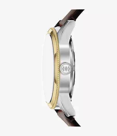 Pearson 42mm Multifunction Brown Leather Watch