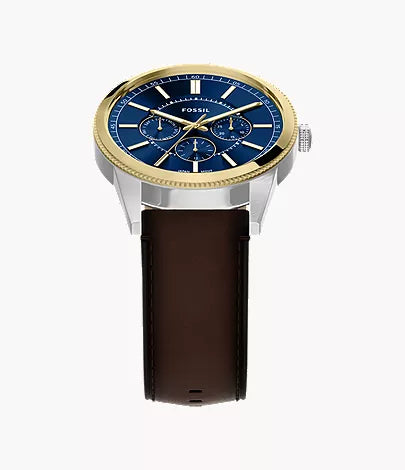 Pearson 42mm Multifunction Brown Leather Watch