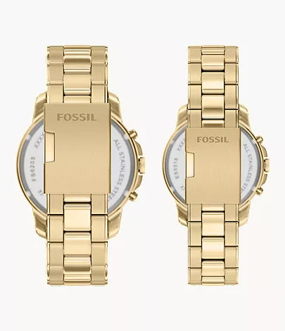 Grant 44mm Chronograph Gold-Tone Stainless Steel Watch Set