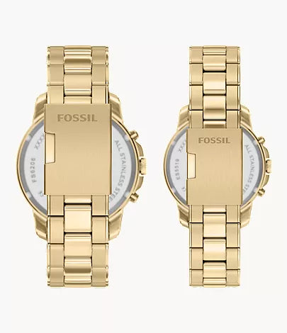 Grant 44mm Chronograph Gold-Tone Stainless Steel Watch Set