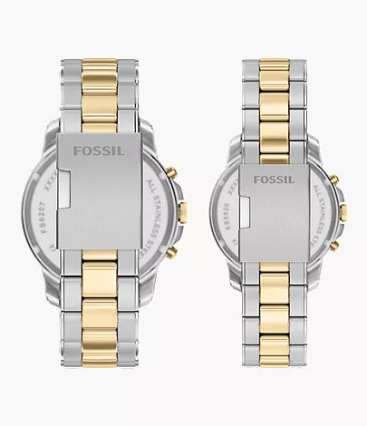 Grant 44mm Chronograph Two-Tone Stainless Steel Watch Set