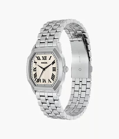 Harlow 33mm Three-Hand Stainless Steel Watch
