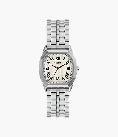Harlow 33mm Three-Hand Stainless Steel Watch